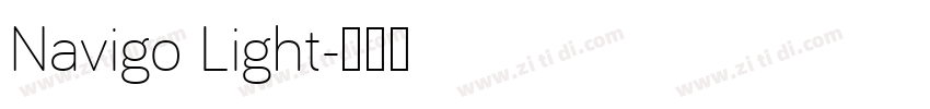 Navigo Light字体转换